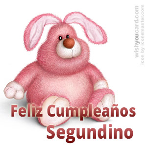 happy birthday Segundino rabbit card