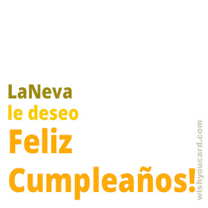 happy birthday LaNeva simple card