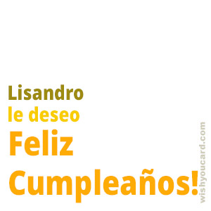 happy birthday Lisandro simple card