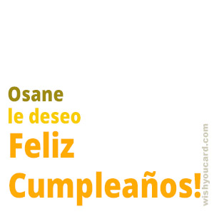happy birthday Osane simple card